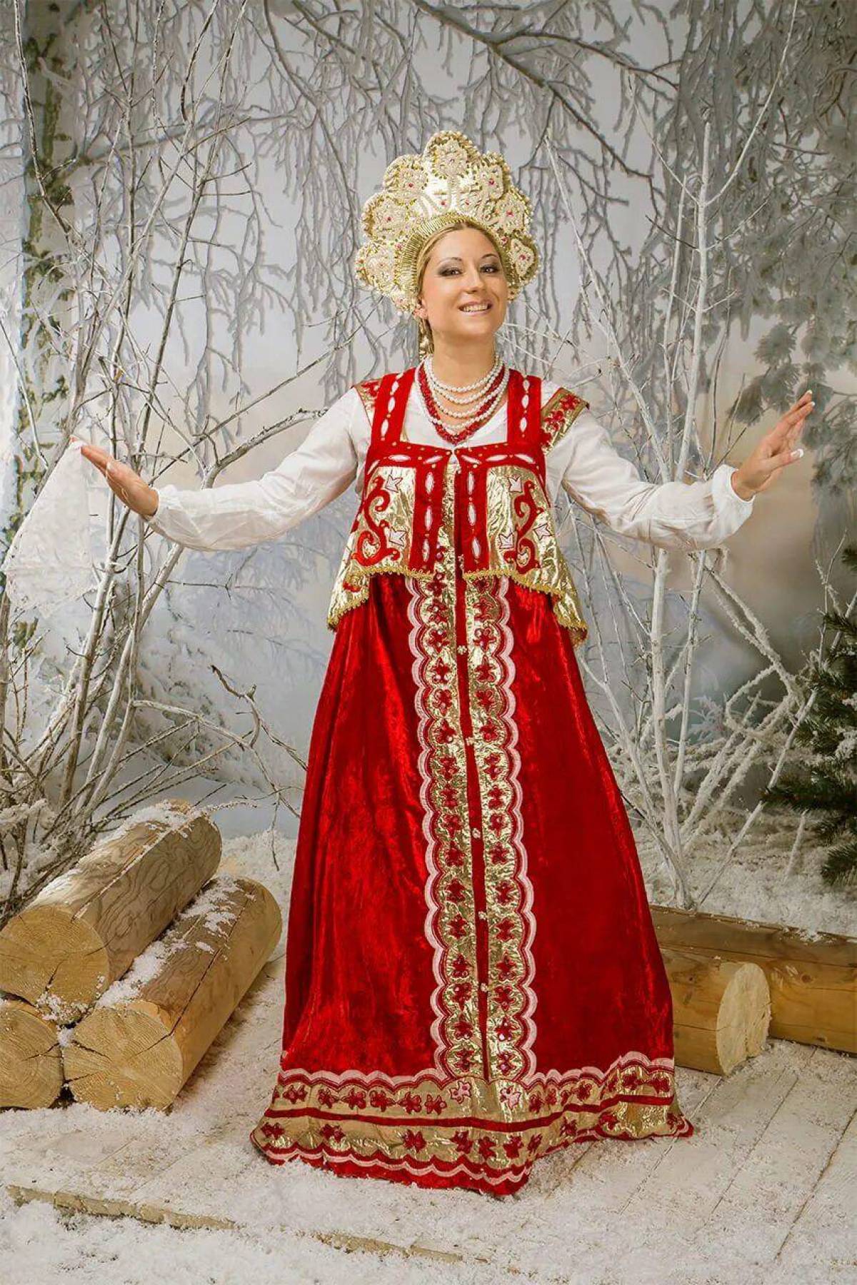 Girls in Slavic costumes in Kermanshah