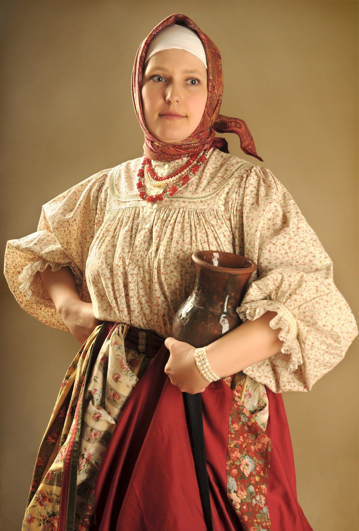 Girls in Slavic costumes in Kermanshah